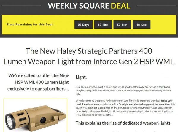 New Feature: Weekly Square Deals